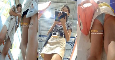 รวมคลิปแอบถ่ายใต้กระโปรงสาวสเวนเซ่นส์ (Swensen's) น่ารักขาวเนียนยันร่องตูด